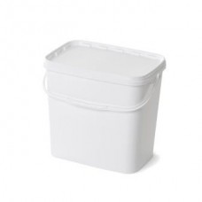 11 litre White Rectangular Bucket