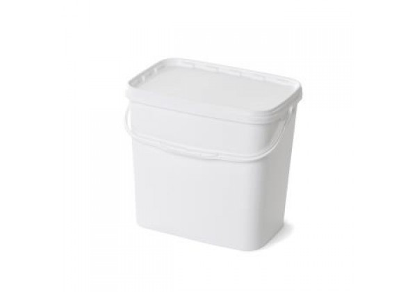 11 litre White Rectangular Bucket