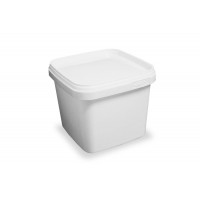 1.1 litre White Square Bucket (JETS 10)