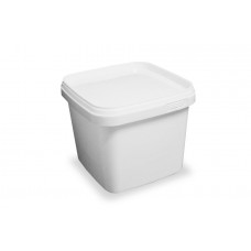 1.1 litre White Square Bucket (JETS 10)