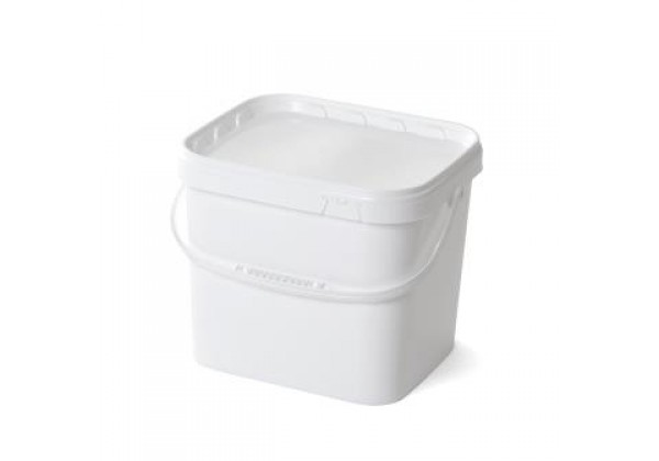 12 litre White Square Bucket (JETQ 120)