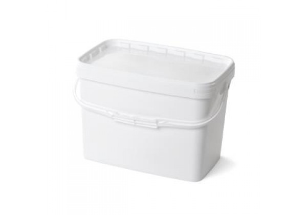 16 litre White Rectangular Bucket (JETR 160)