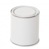 1 litre White Lever Lid Tin - Internally Lacquered