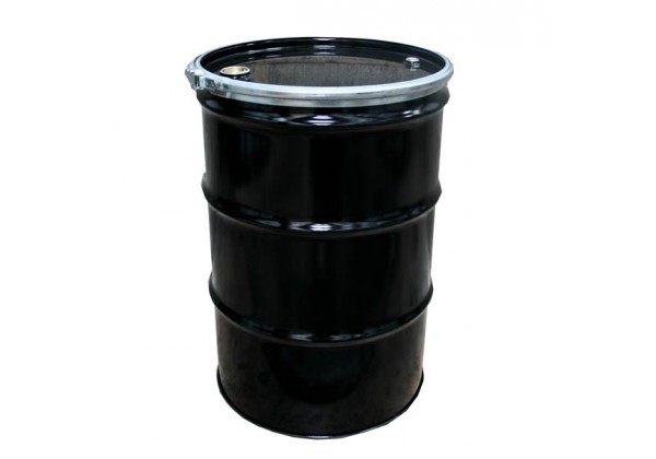 205 litre Black Steel Drum - UN Approved