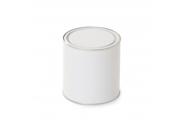 500ml White Lever Lid Tin - Internally Lacquered
