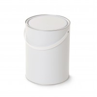 5 litre White Lever Lid Tin - Internally Lacquered